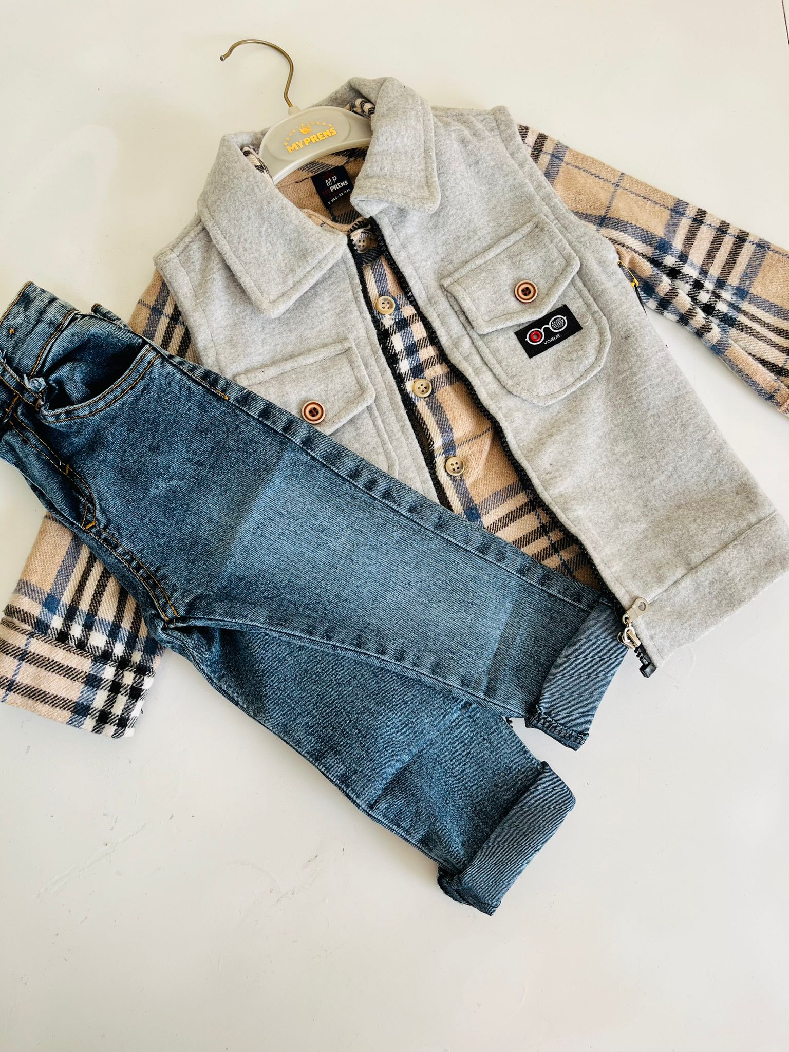 BURBERRY 3LÜ ERKEK TAKIM