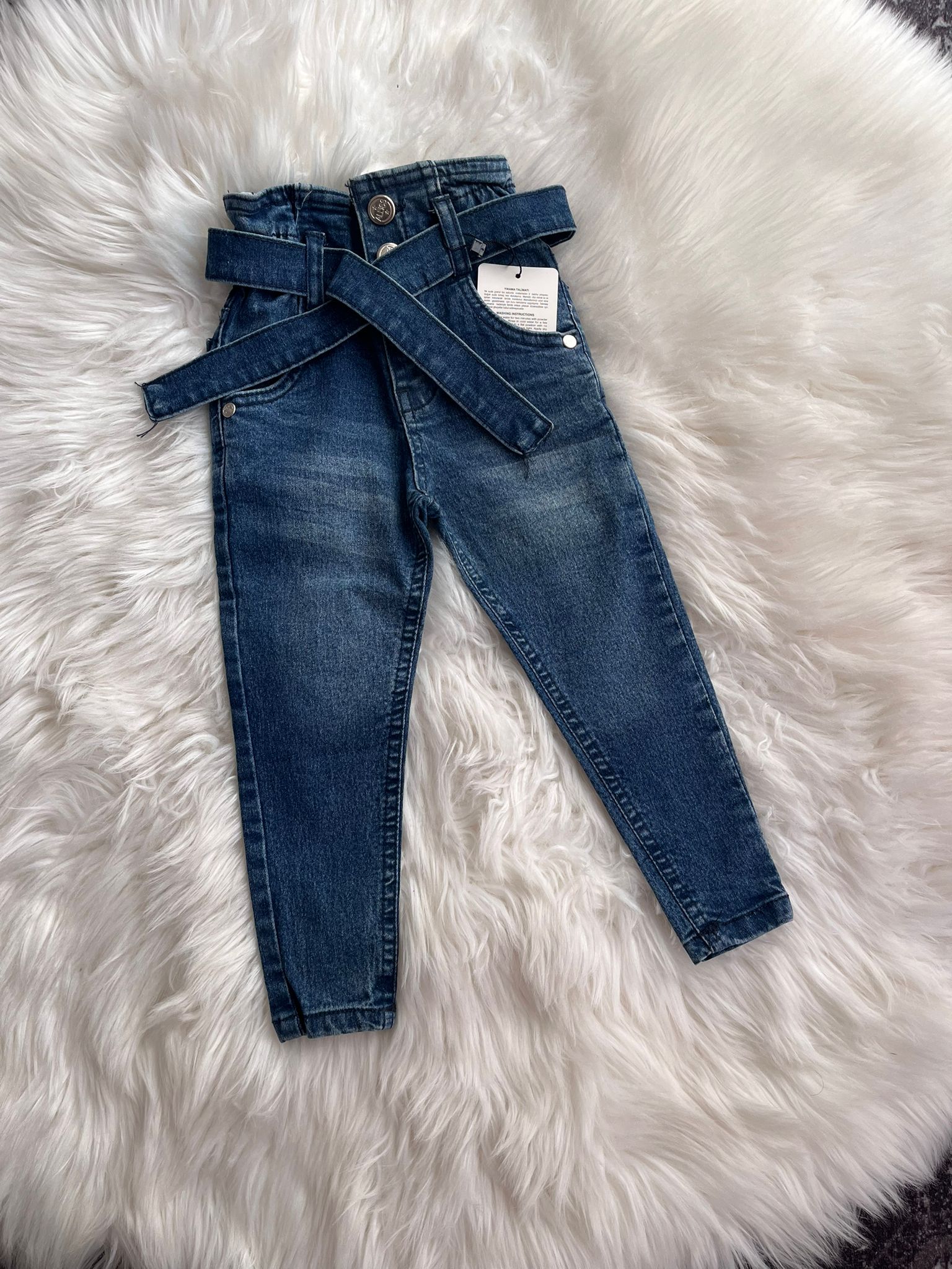 KIZ ÇOÇUK KOT PANTOLON