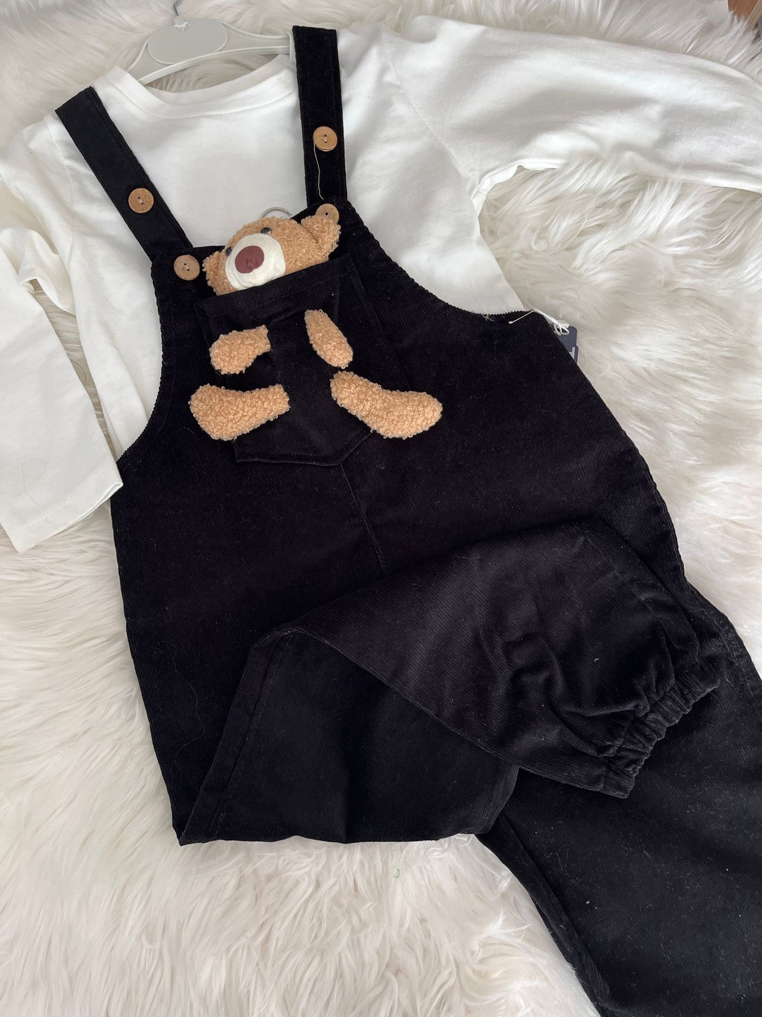 kadife ayıcıklı tulum