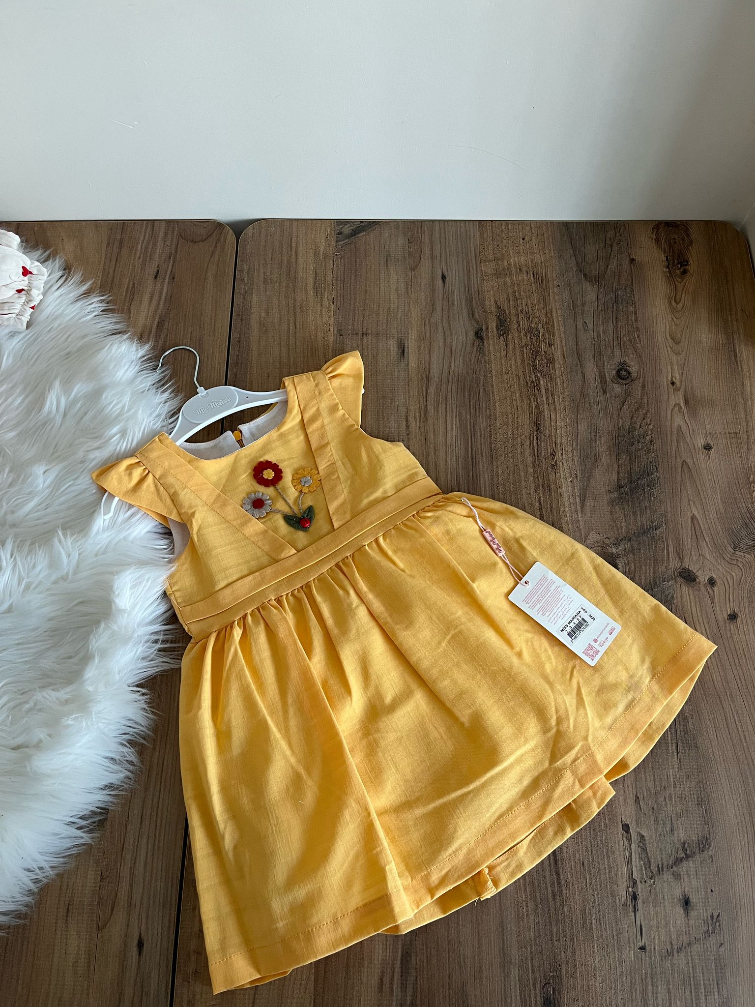 sarı yazlık elbise