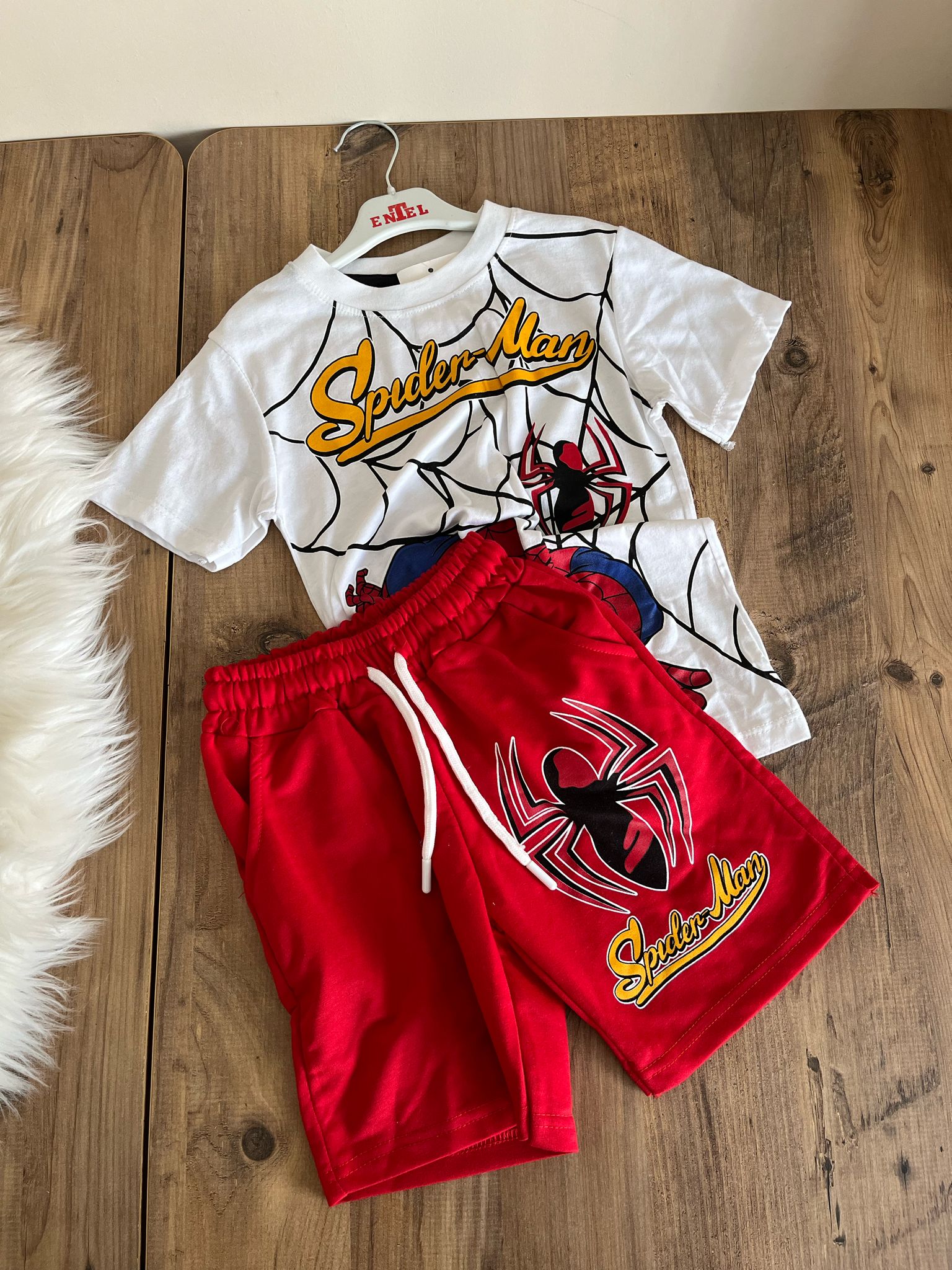 örümcek adamlı erkek yazlık takım