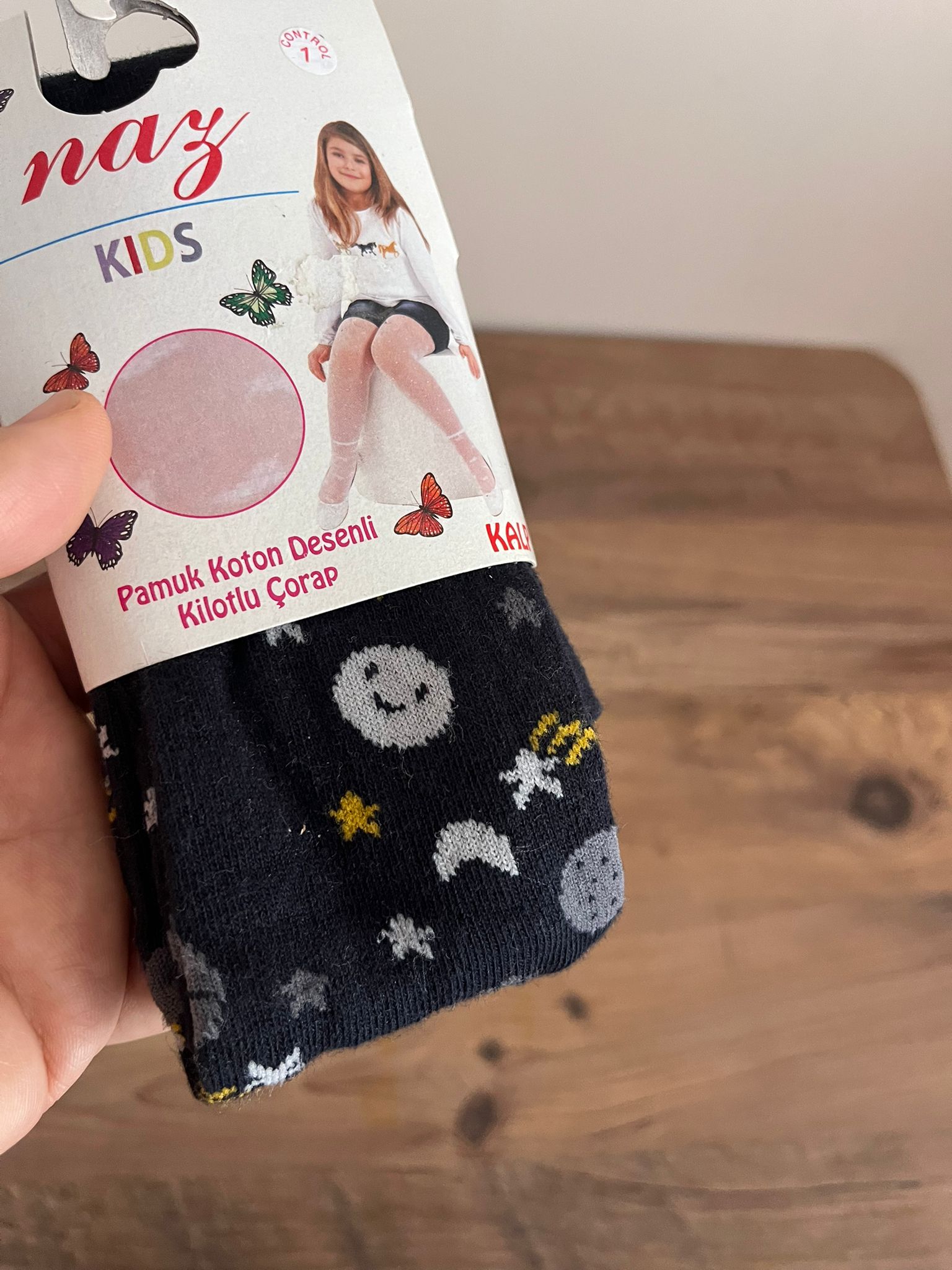 uzay desenli erkek cocuk corap