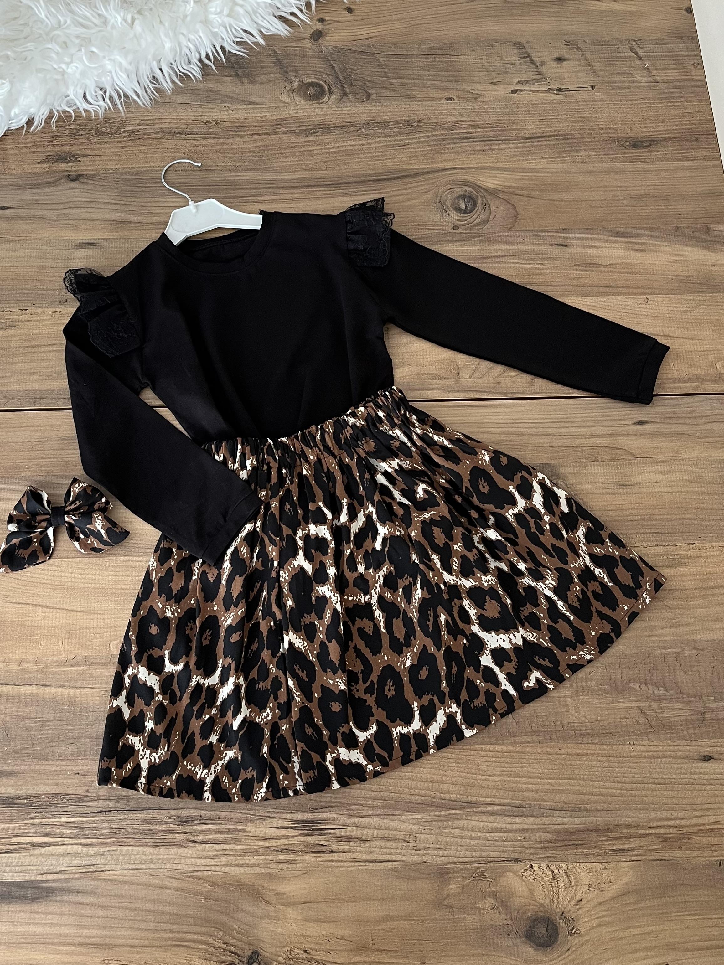 Leopar tokalı takım
